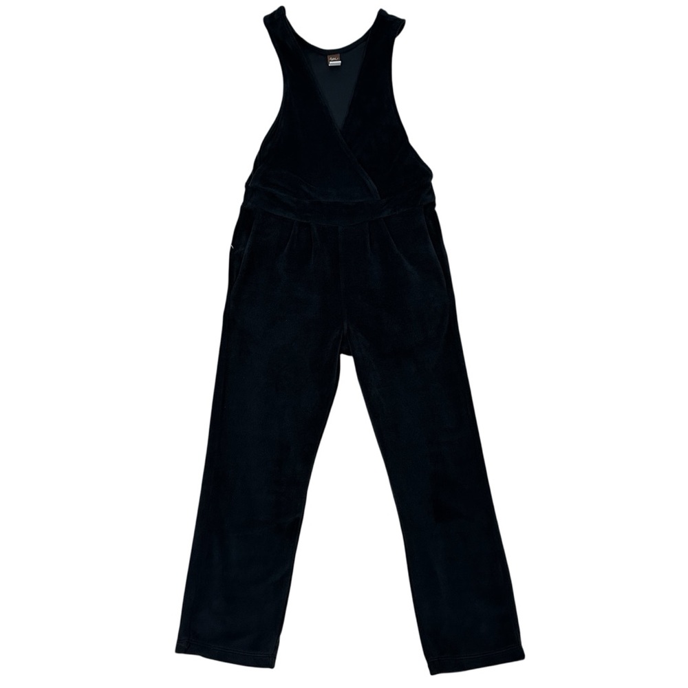 Tea Collection Girls Black Velvet Jumpsuit